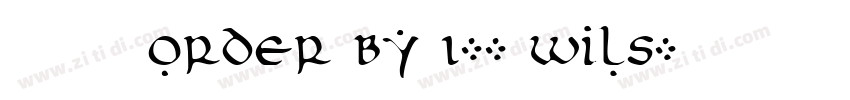 莫大毛筆 ORDER BY 1-- wils字体转换